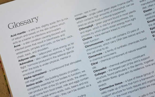 glossary page examples